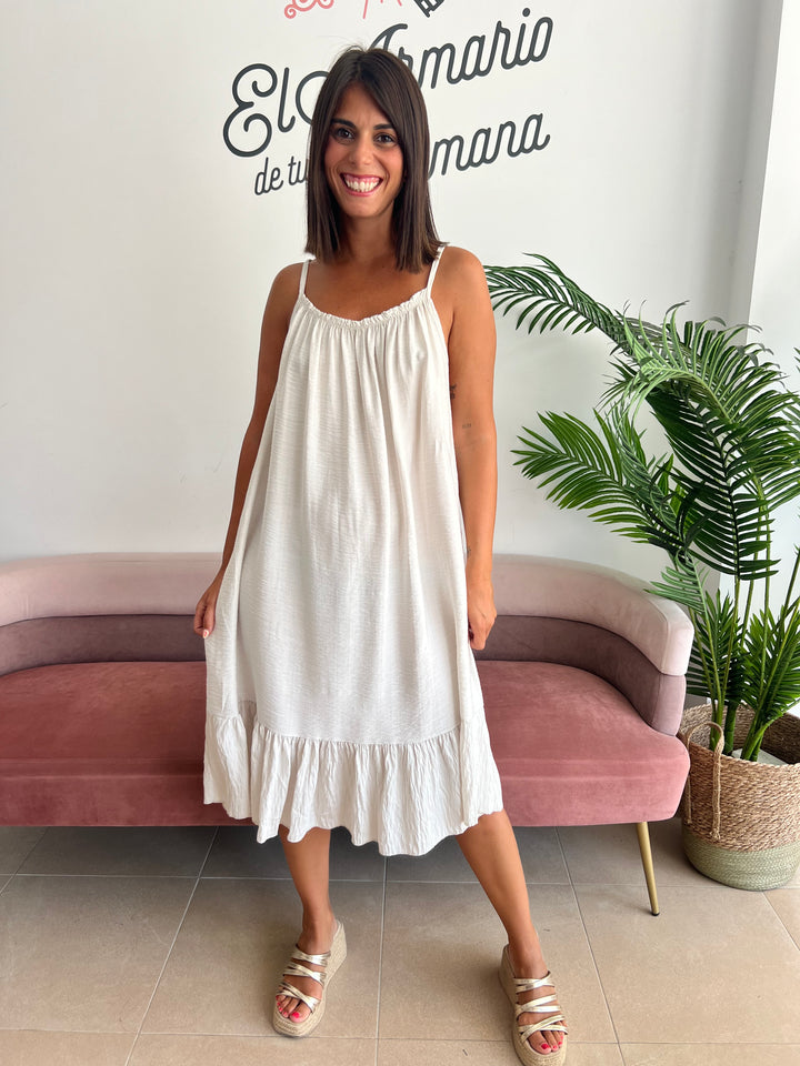 Vestido Alana Corto marfil