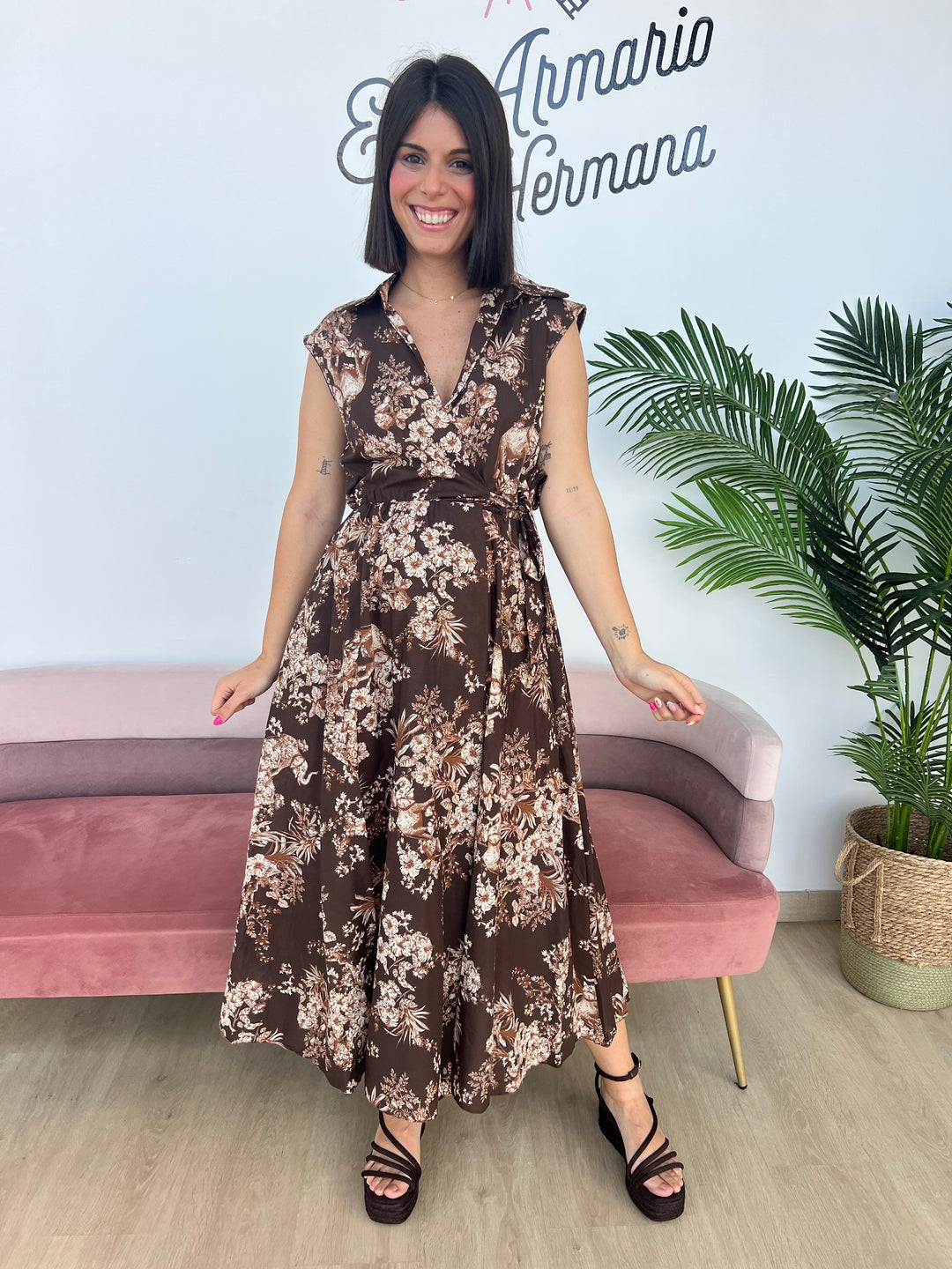 Vestido Flori marrón