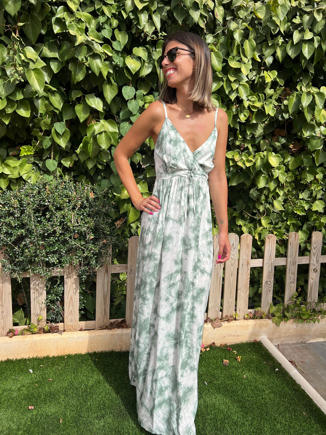 Vestido Sirena aguamarina
