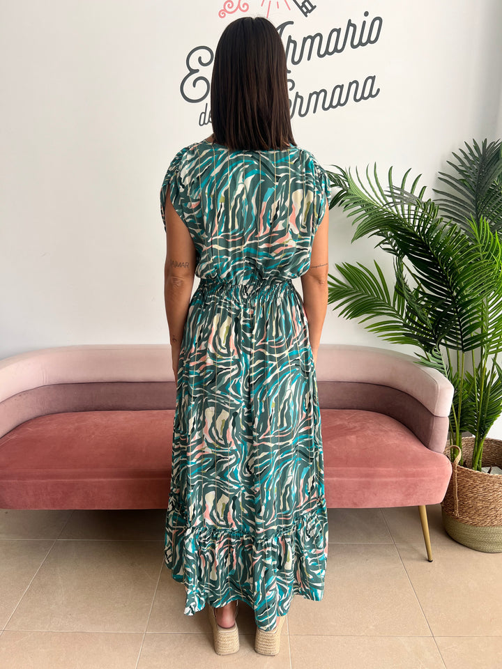 Vestido Tarifa verde oscuro