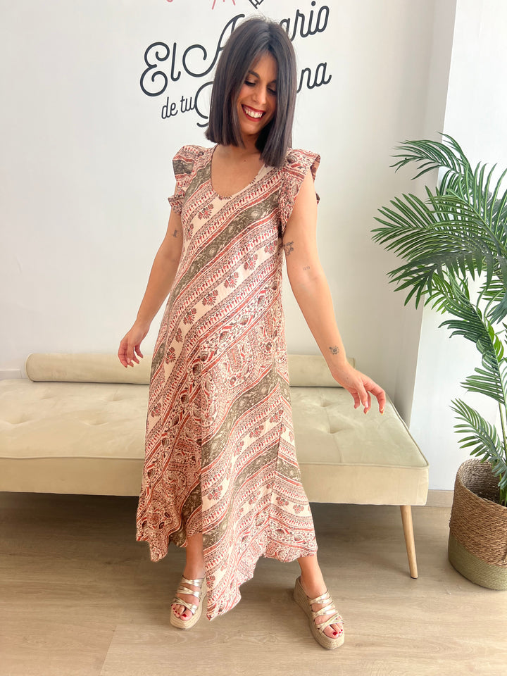 Vestido Kira teja