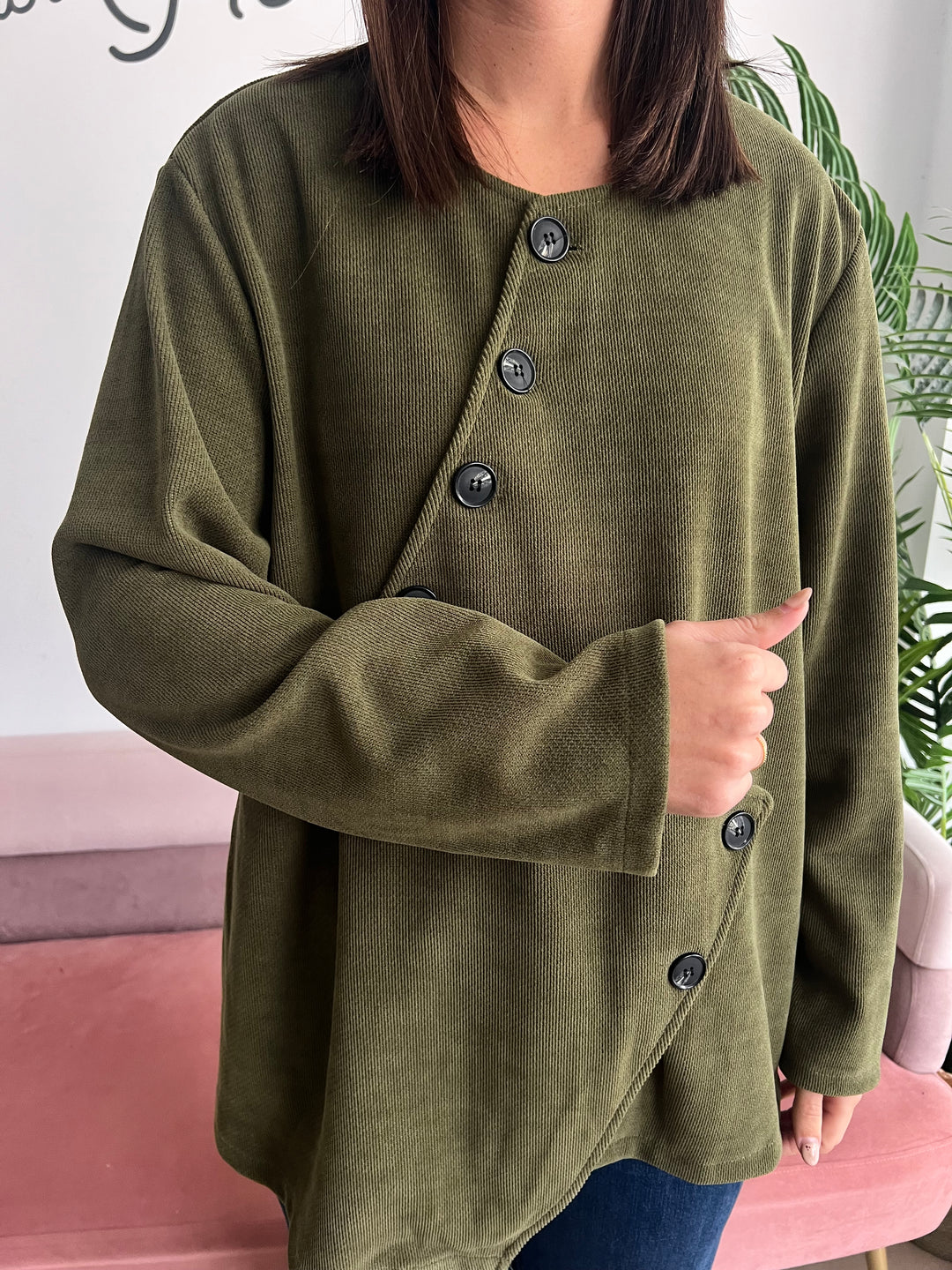 Chaqueta Mamen verde militar