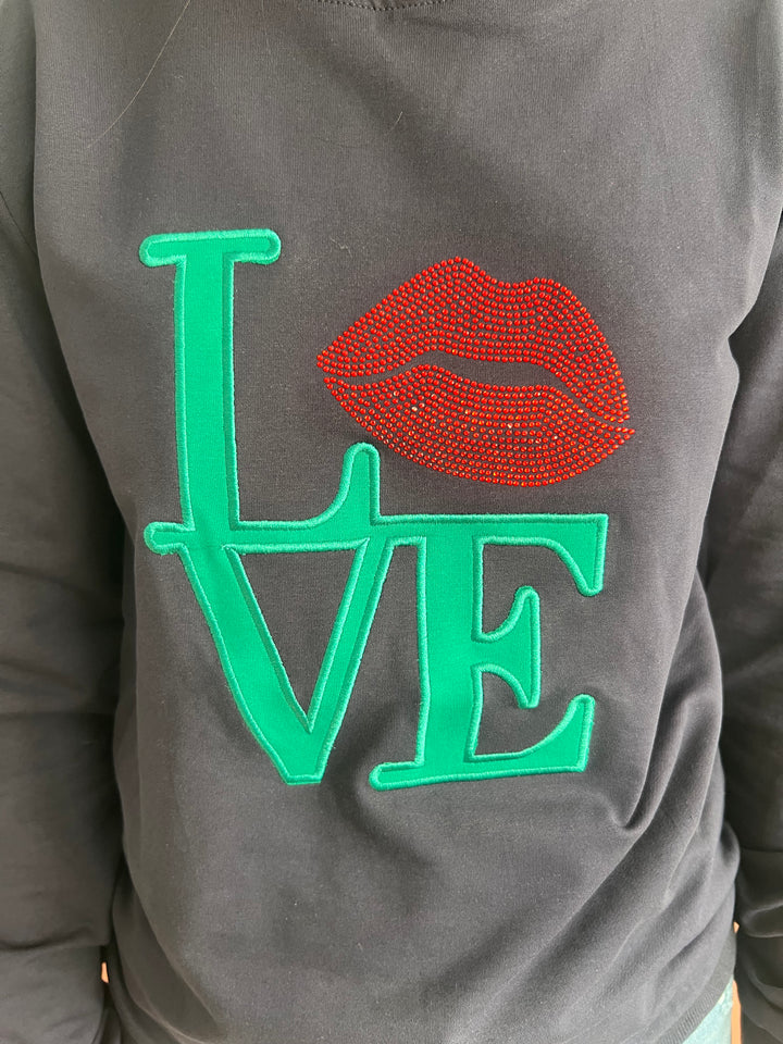 Sudadera Kiss azul marino