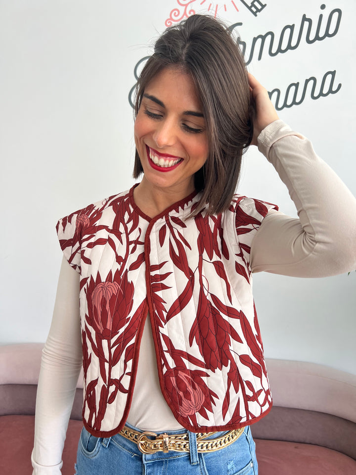 Chaleco Claudia teja