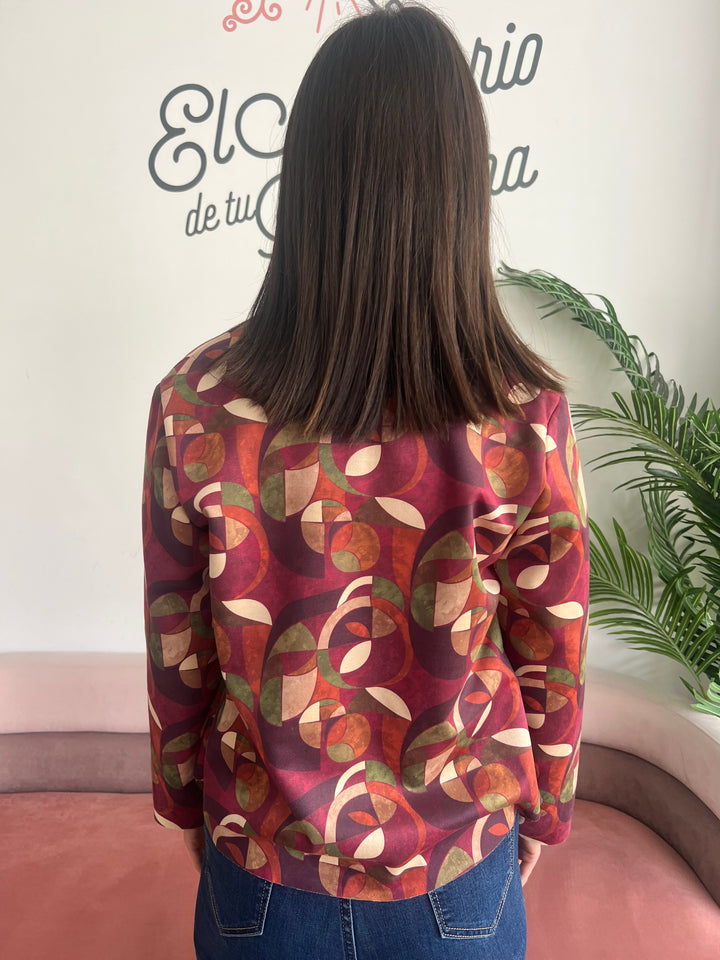 Chaqueta Alicia buganvilla