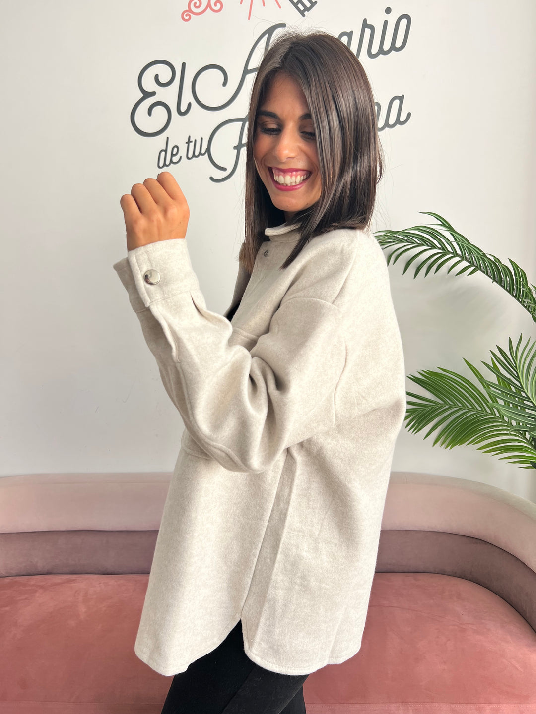 Chaqueta Bianca beige claro