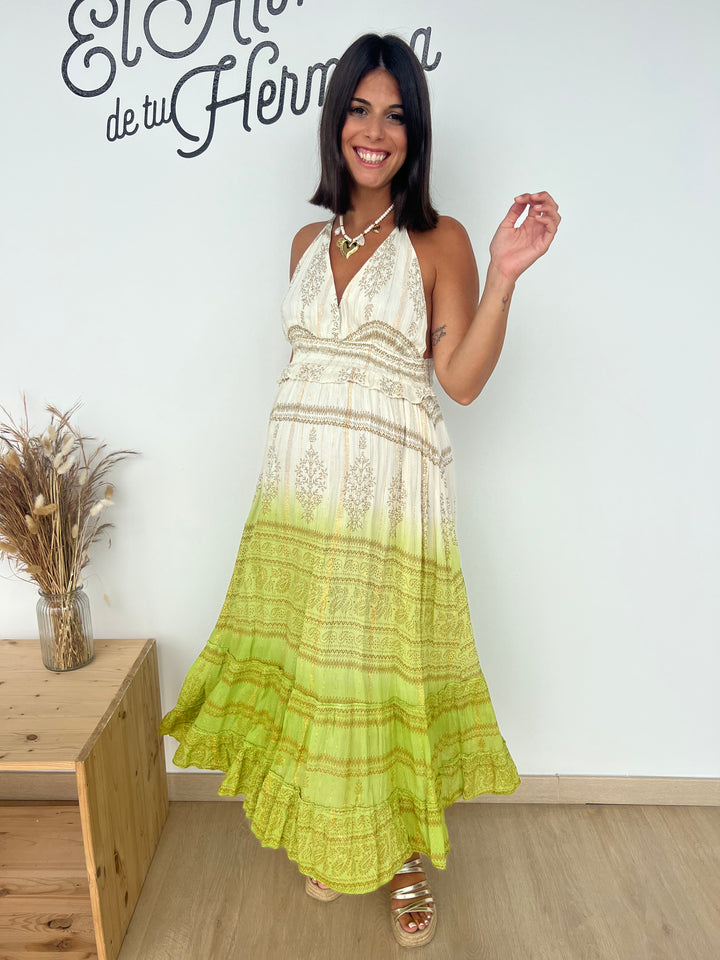 Vestido Palma verde