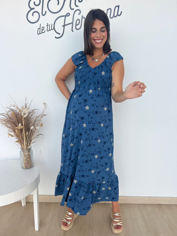 Vestido Malika azul marino