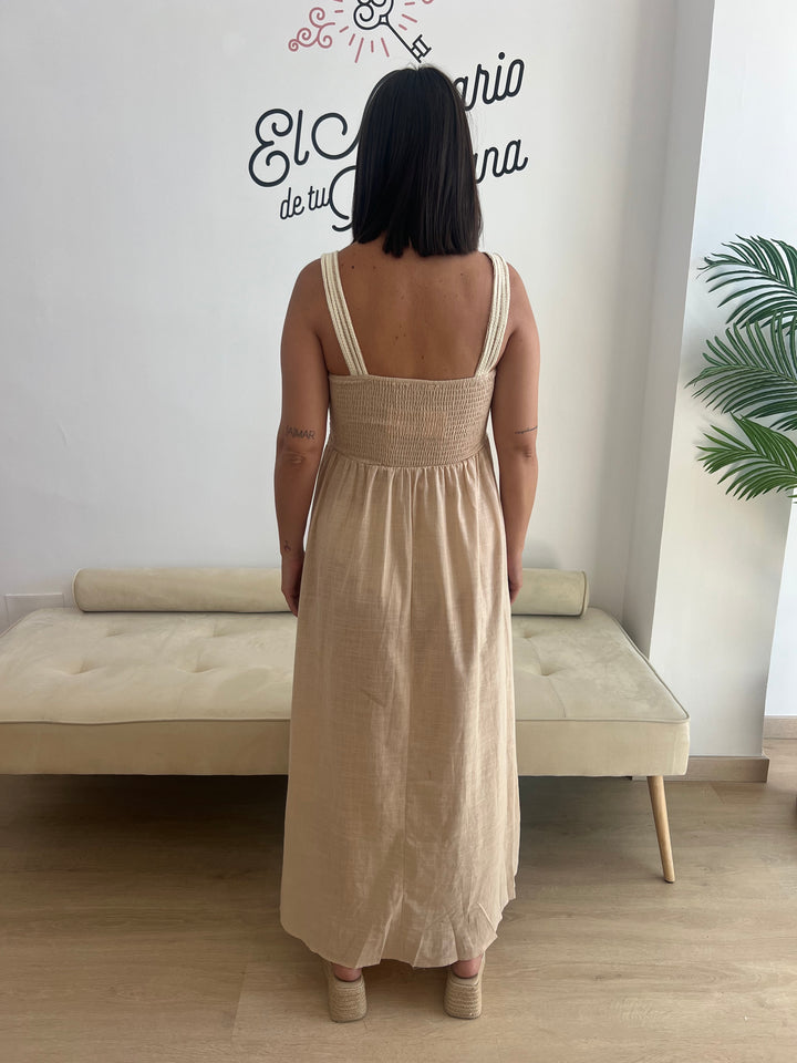 Vestido Inma beige