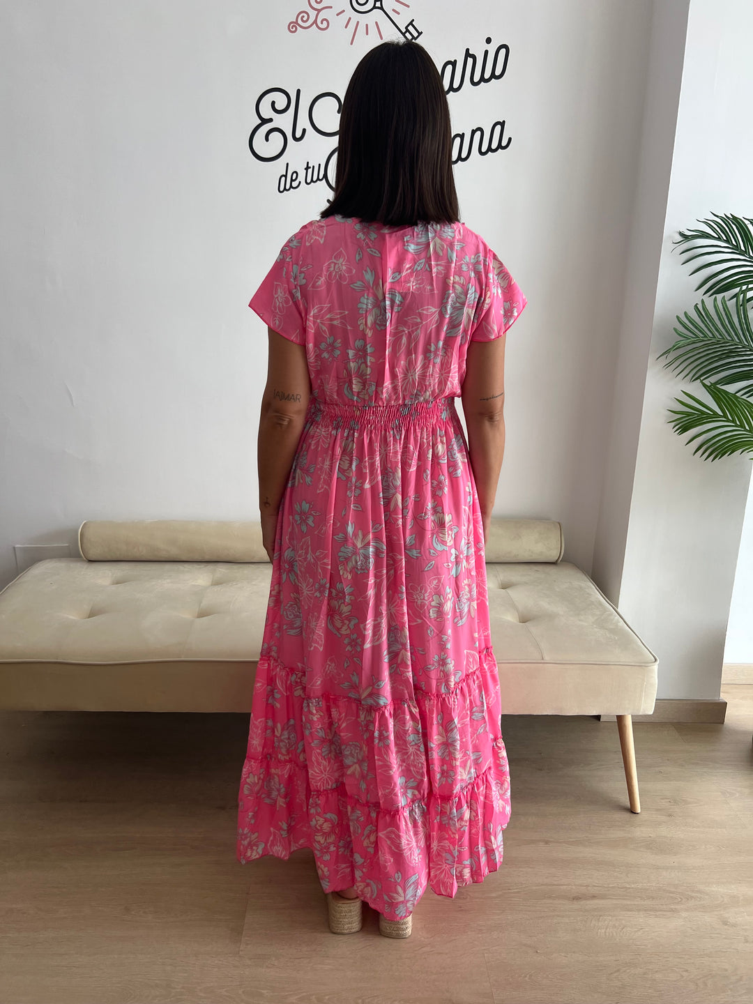 Vestido Jaione fucsia