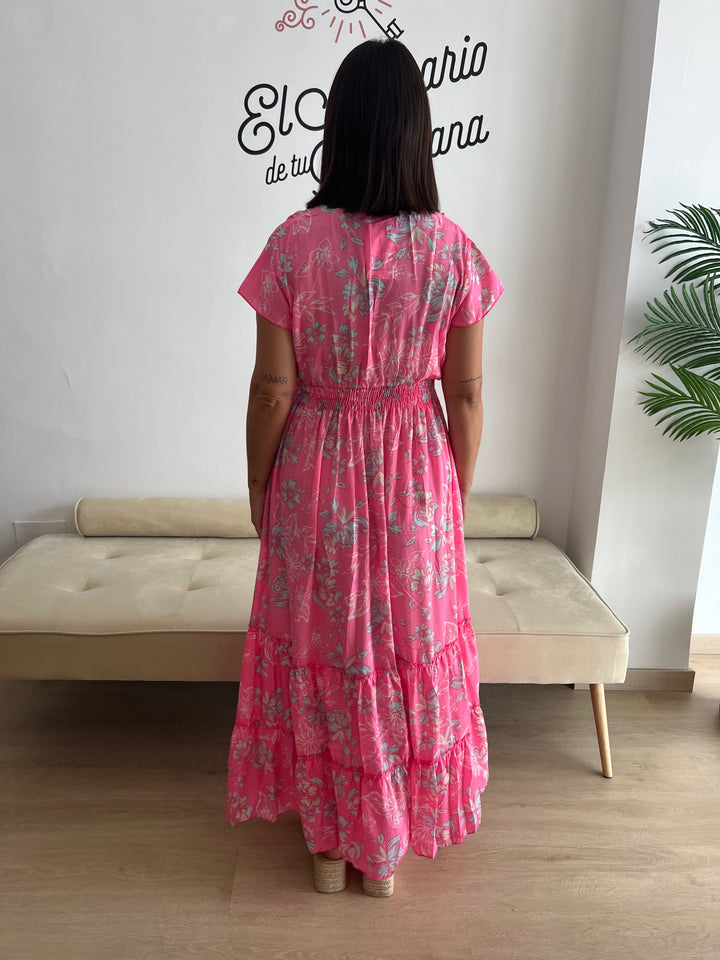 Vestido Jaione fucsia