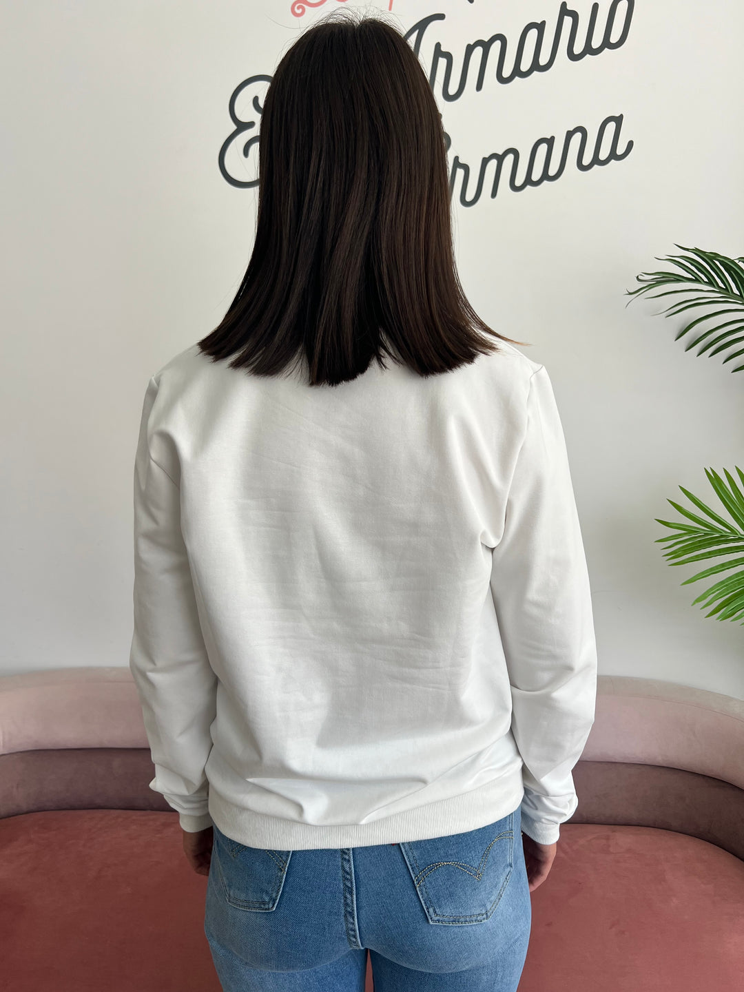 Sudadera Kiss road blanco
