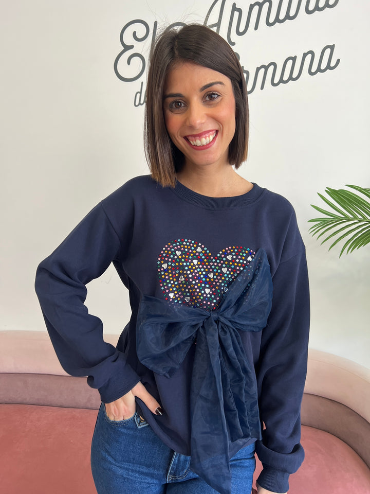 Sudadera Lazo azul marino