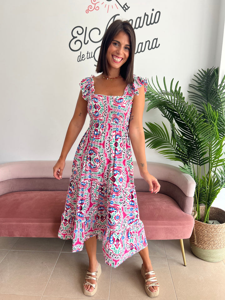 Vestido Molly fucsia