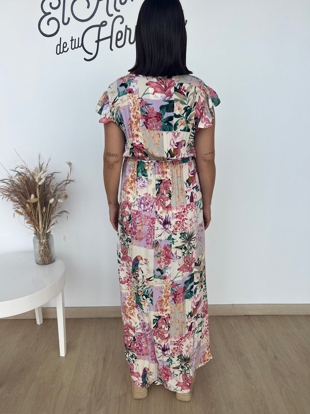 Vestido Mariona beige