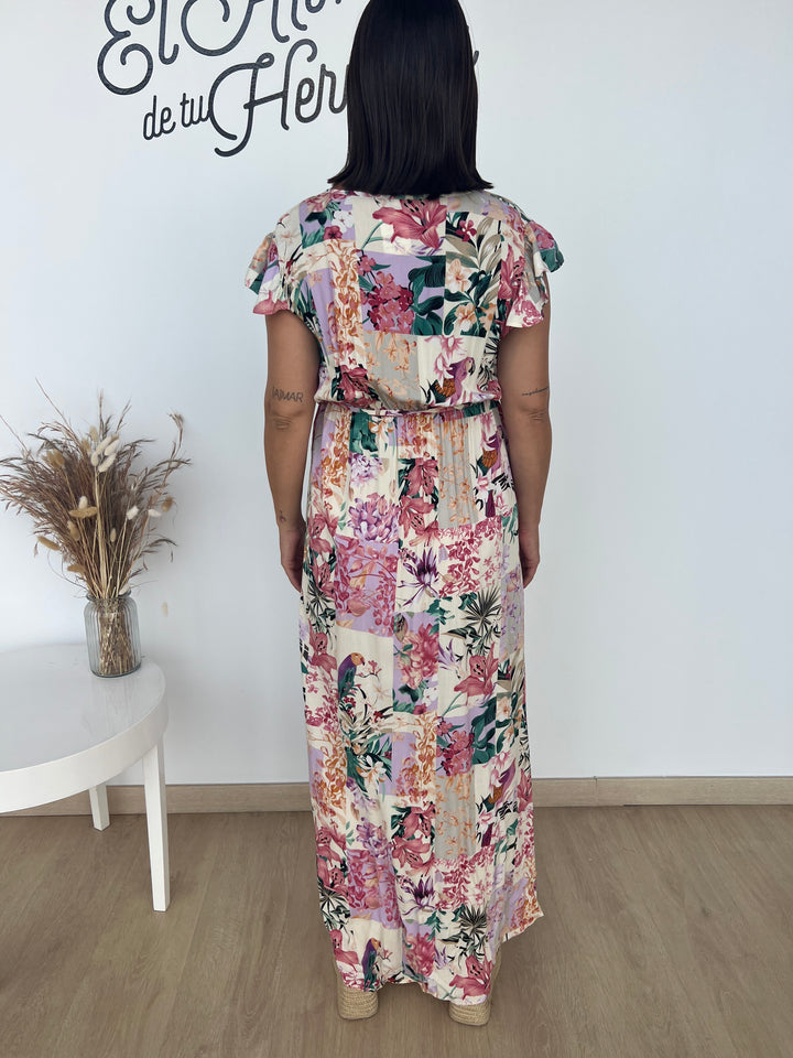Vestido Mariona beige