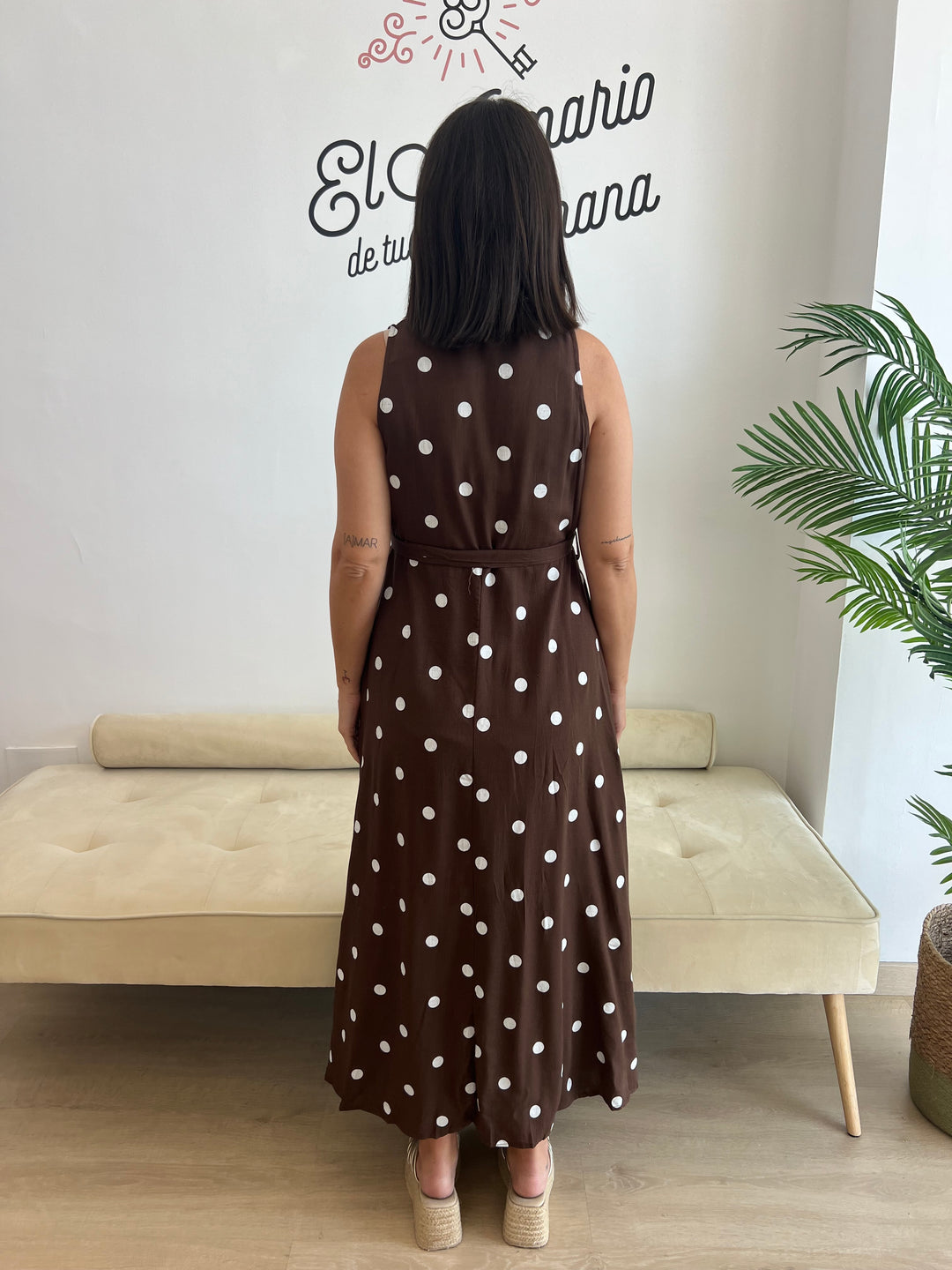 Vestido Oriana marrón