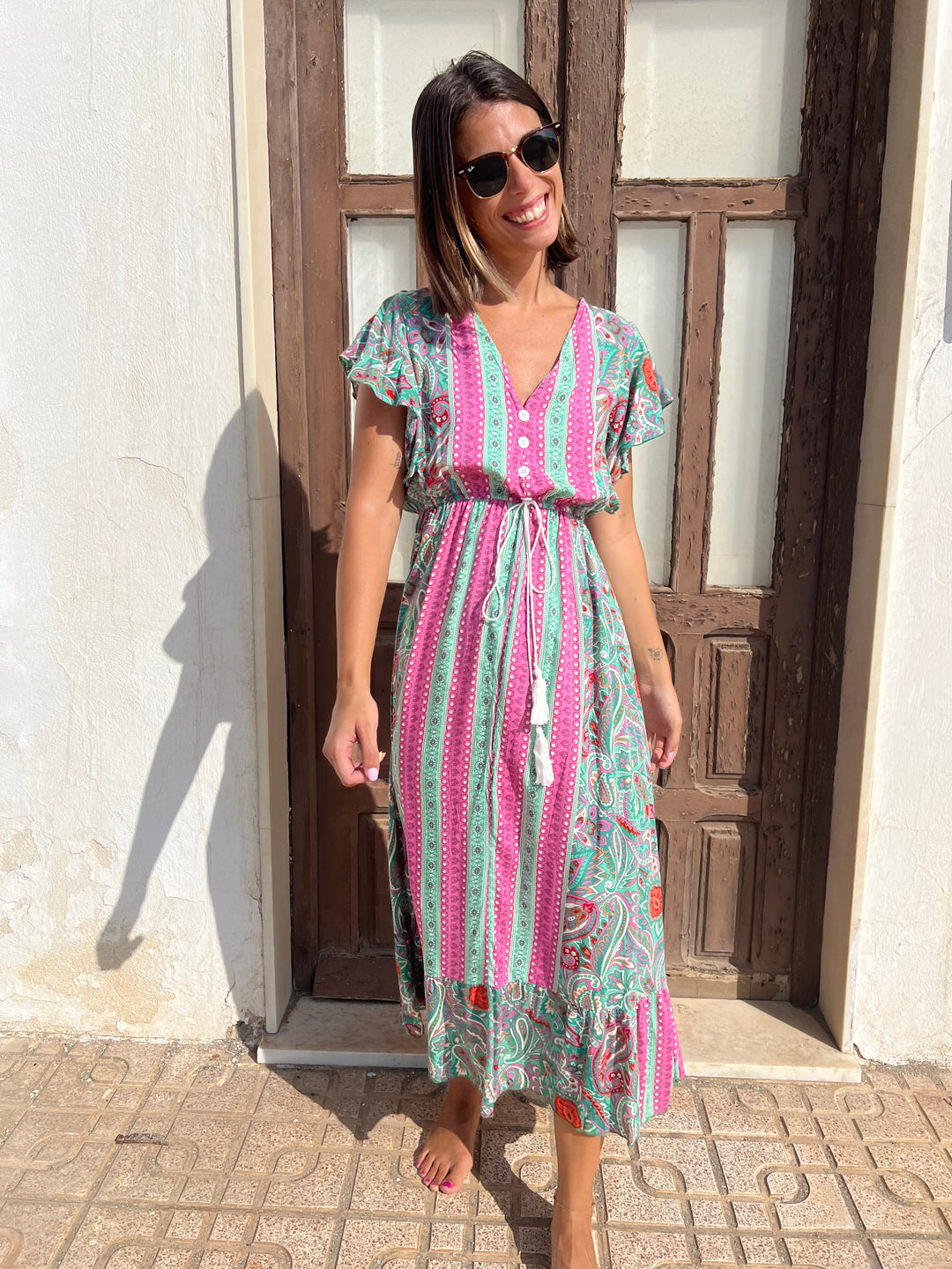 Vestido Estefanía verde