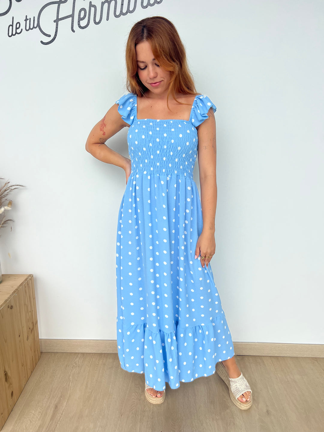 Vestido Violeta celeste