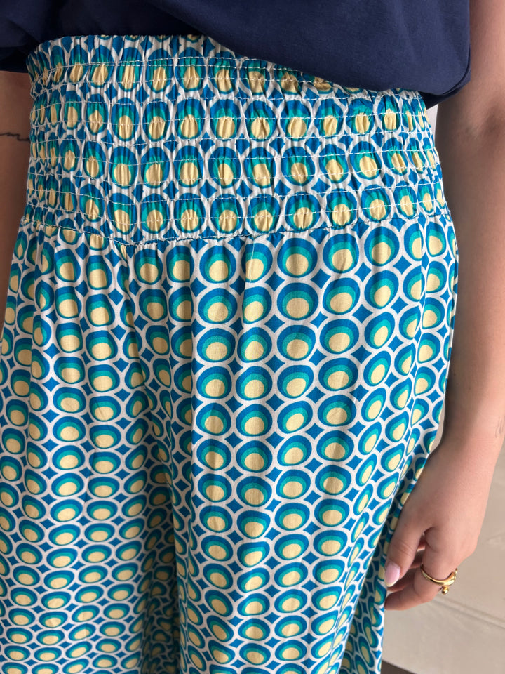 Pantalón Sheila azul y amarillo