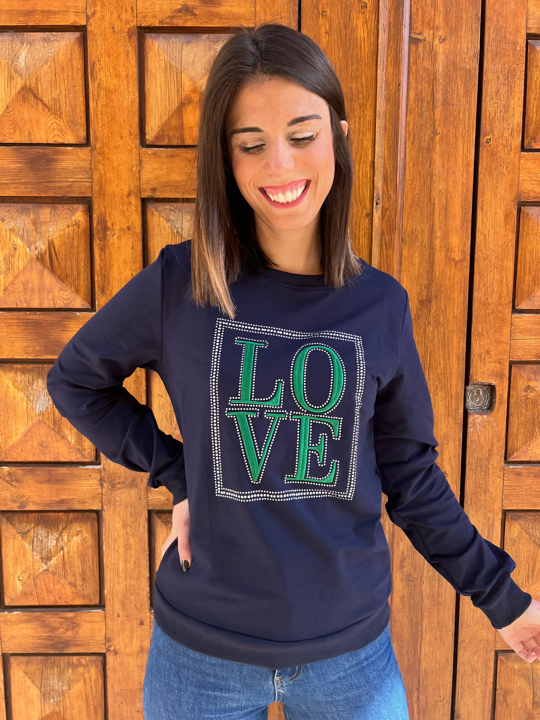 Sudadera Valen azul marino