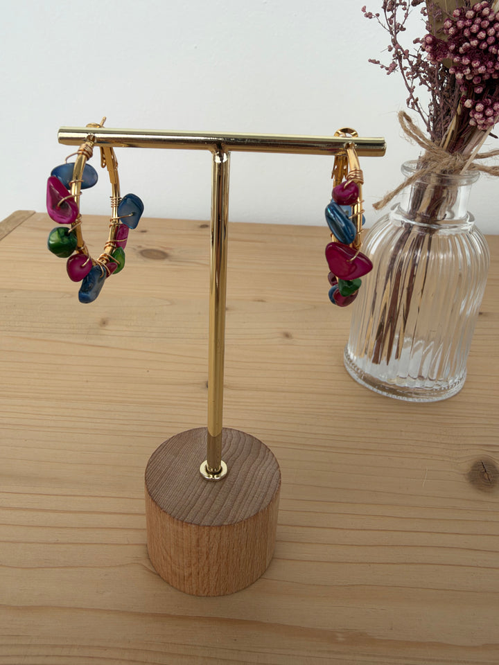 Pendientes Sía (acero)