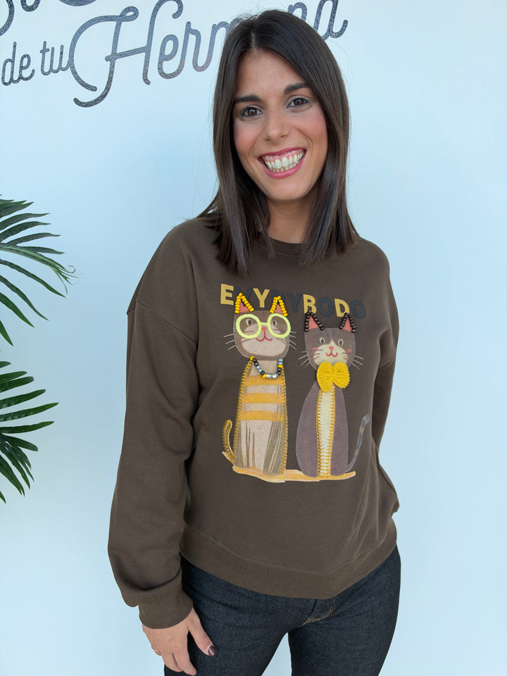 Sudadera Milu marrón
