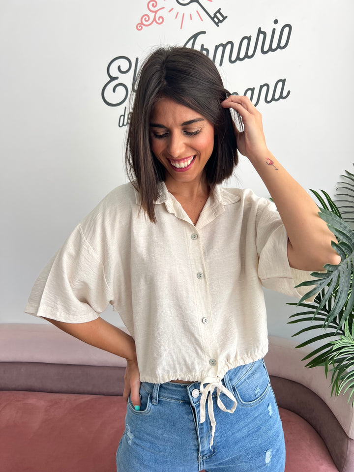 Camisa Dania beige