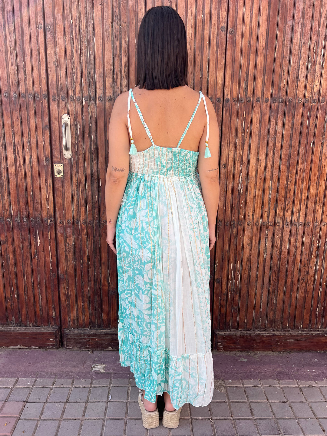 Vestido Menorca aguamarina