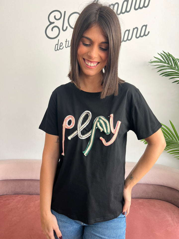Camiseta Play negro