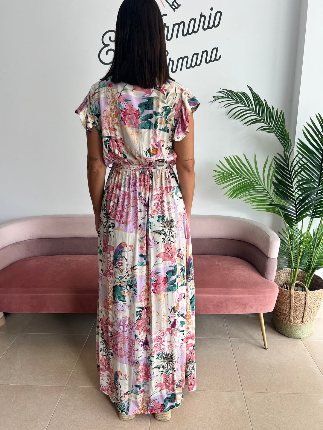 Vestido Ainhoa beige