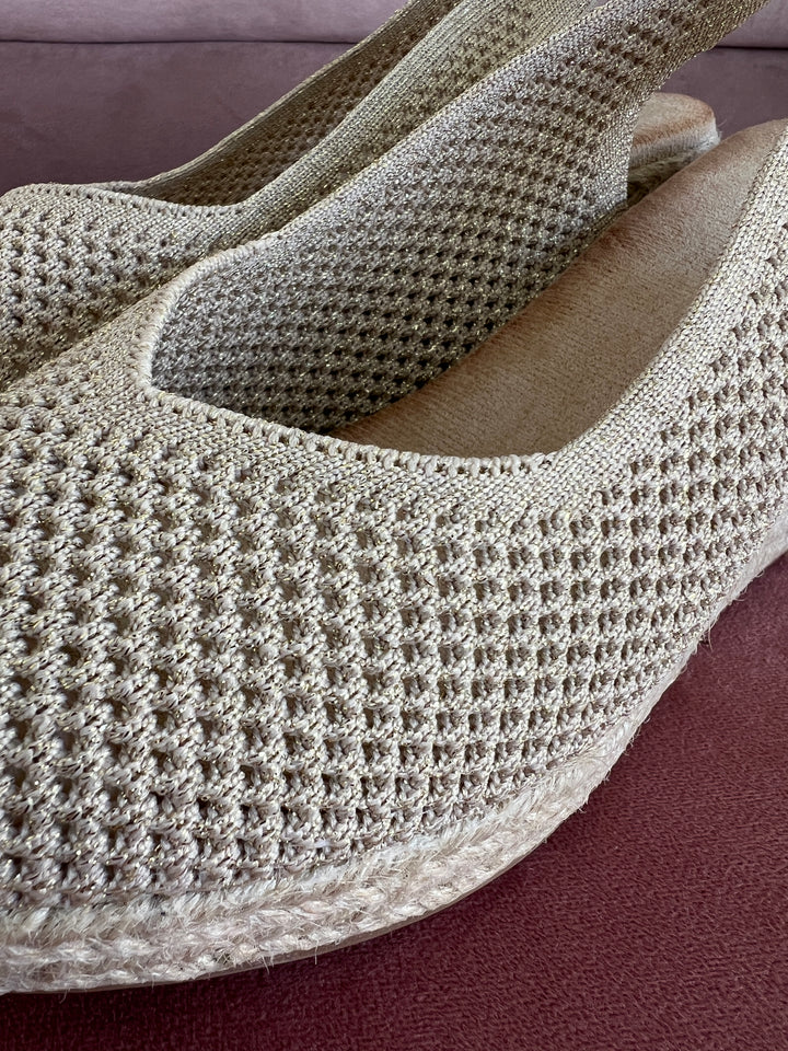 Cuñas Soraya doradas