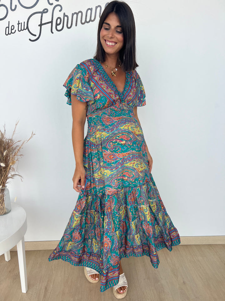 Vestido Riviera turquesa