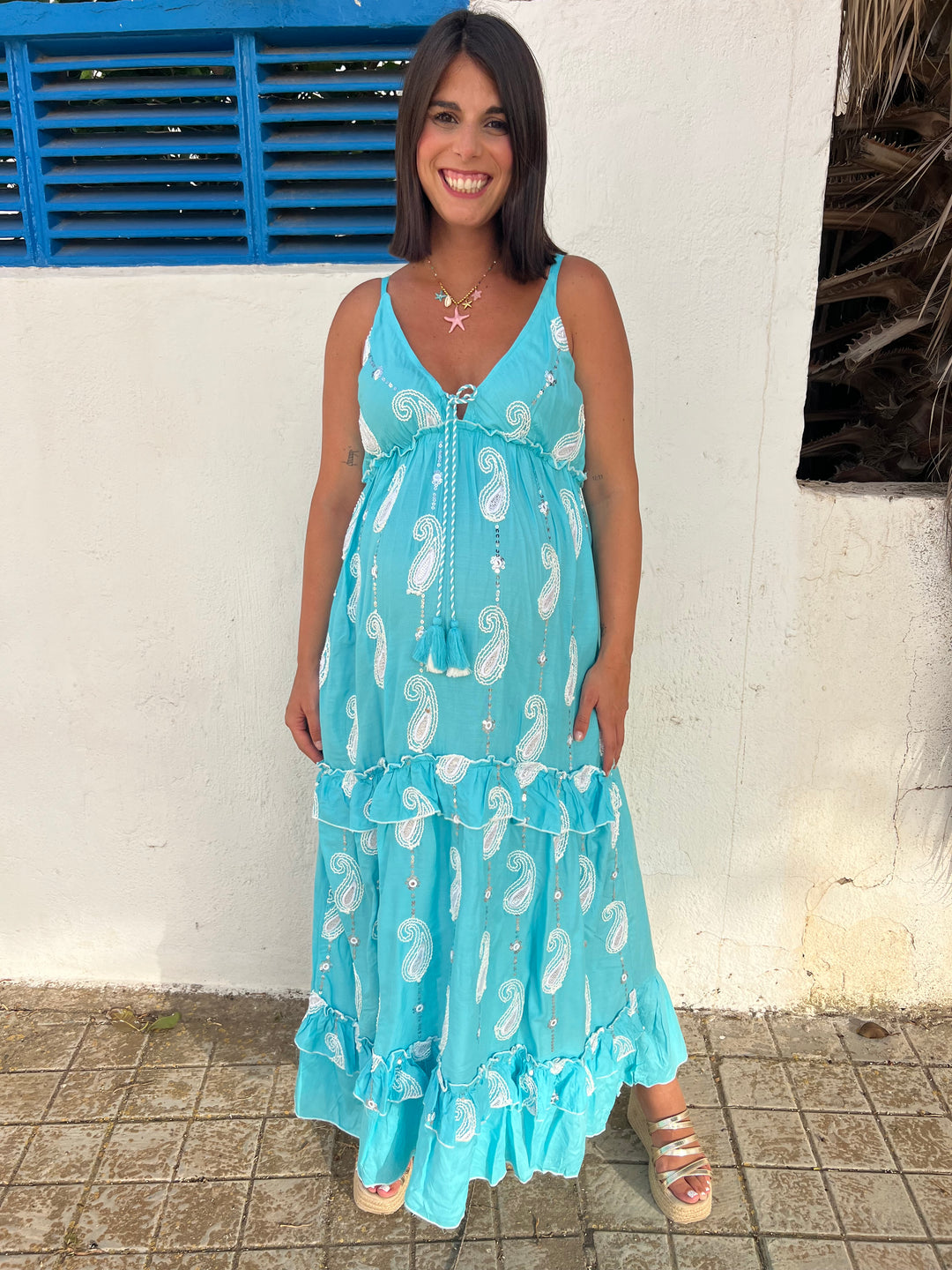 Vestido Mojito azul turquesa