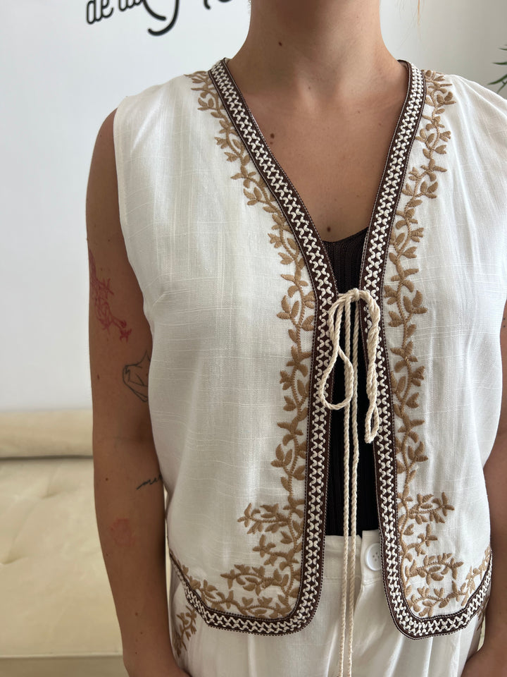 Conjunto Michell blanco roto