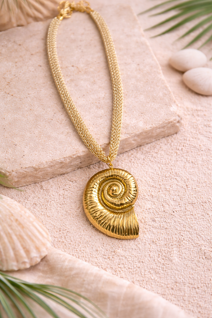 Collar red caracola (acero)