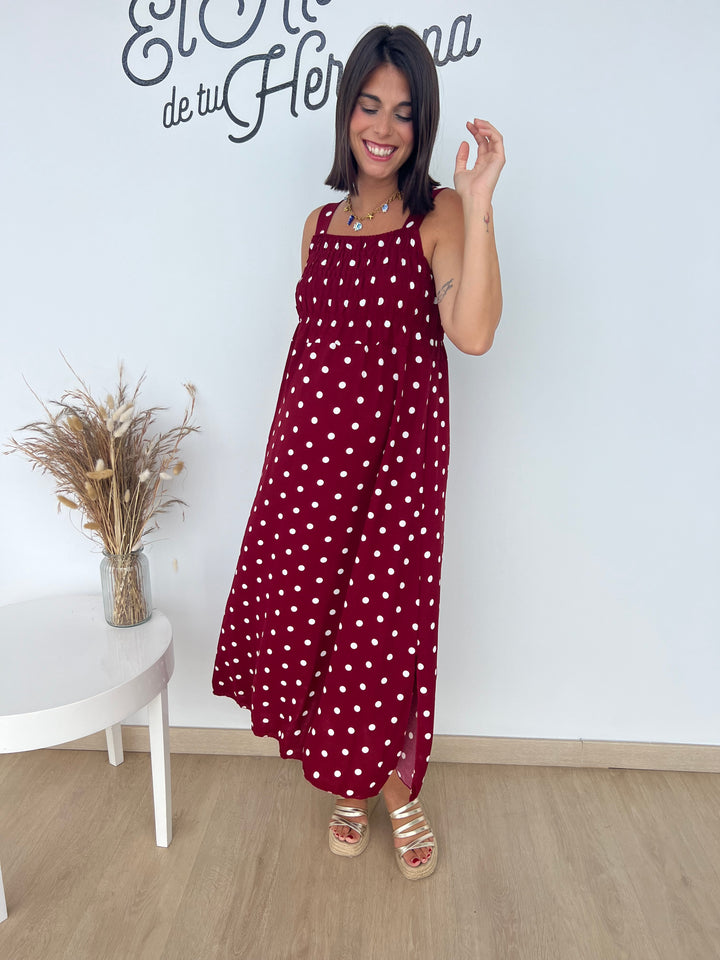 Vestido Cameron burdeos
