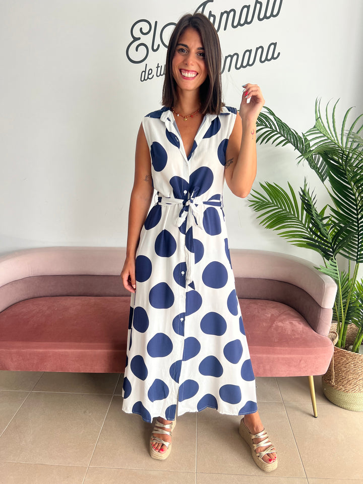 Vestido Sevilla azul marino