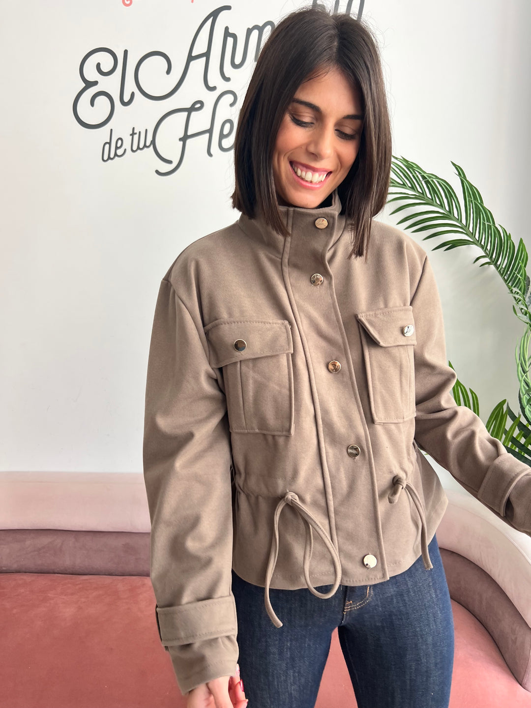 Chaqueta Evelyn topo