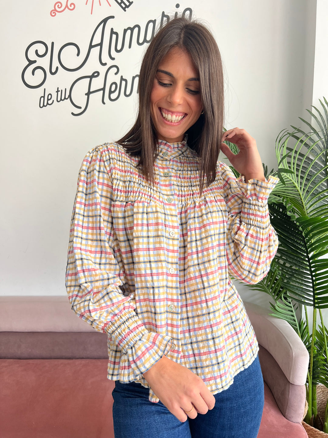 Camisa Thais amarillo