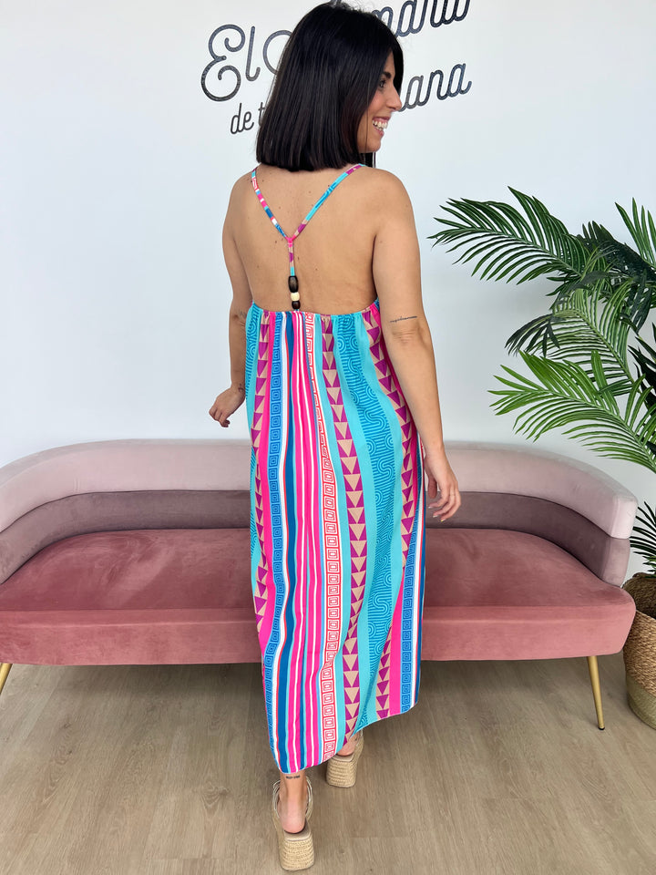 Vestido Menorca fucsia