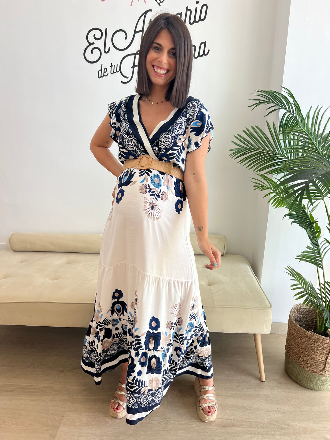 Vestido Dakota azul marino
