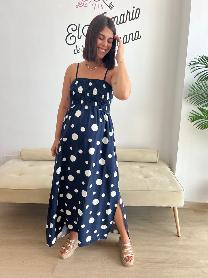 Vestido Macu azul marino