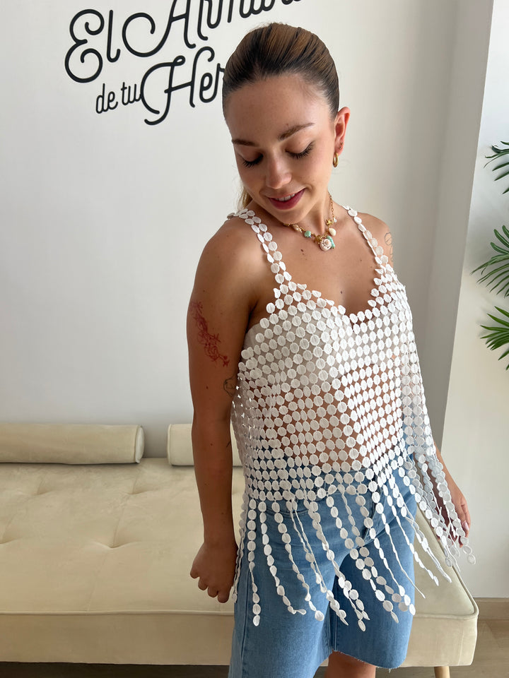 Top Eva blanco