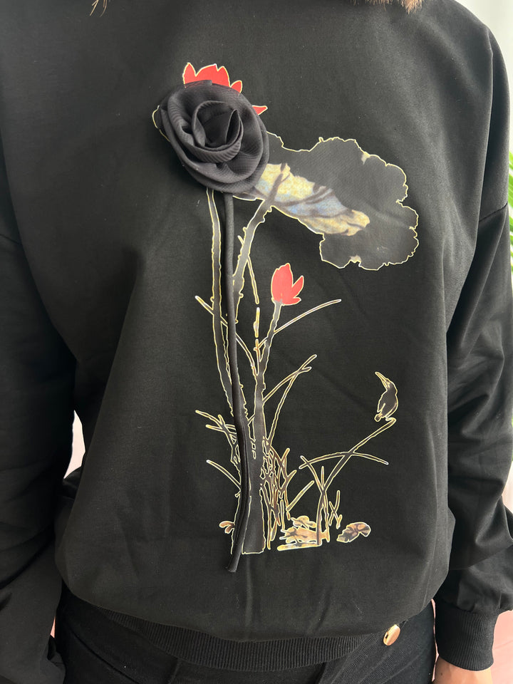 Sudadera Leire negro
