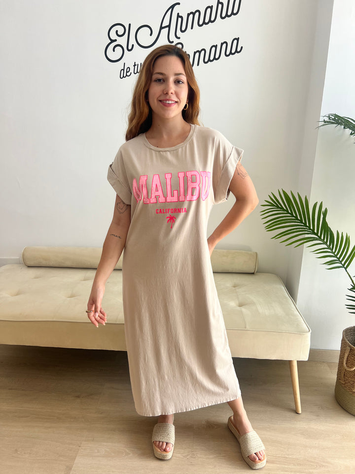 Vestido Malibú beige