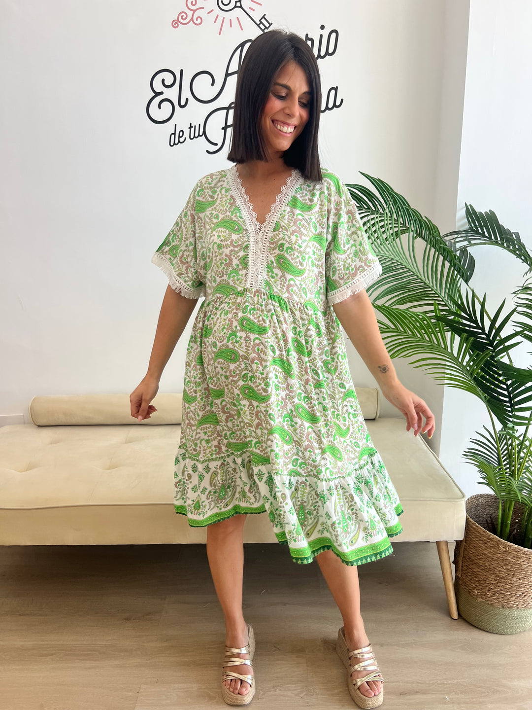 Vestido Luisa verde