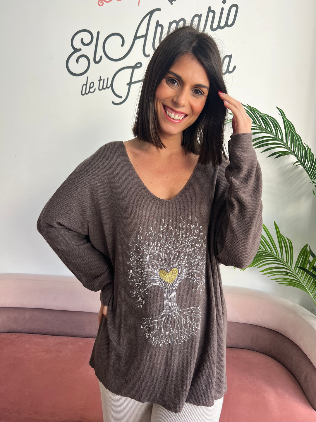 Jersey Árbol marrón