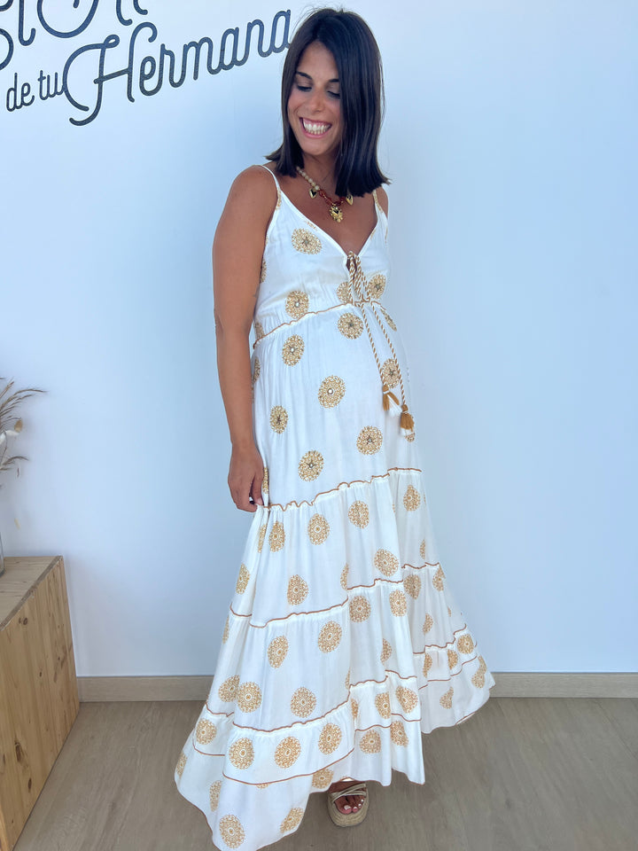 Vestido Paloma camel