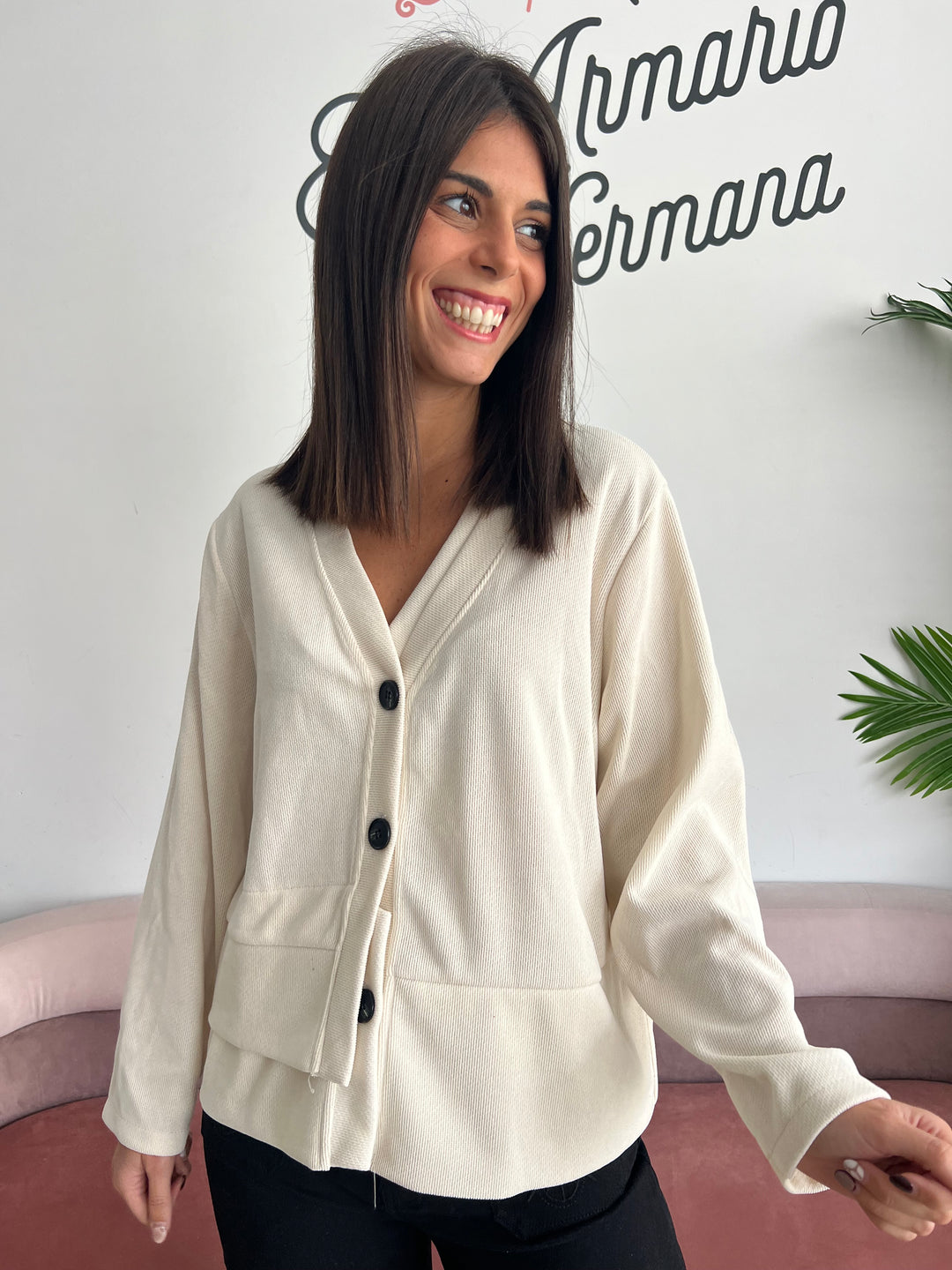 Chaqueta Noemí beige claro